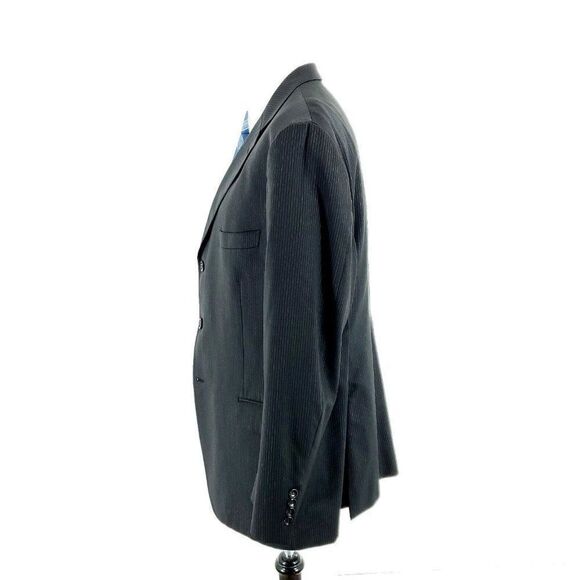 Brooks‎ Brothers 1818 Regent Wool 3 Button Suit Jacket 42R Gray Striped - Picture 4 of 10